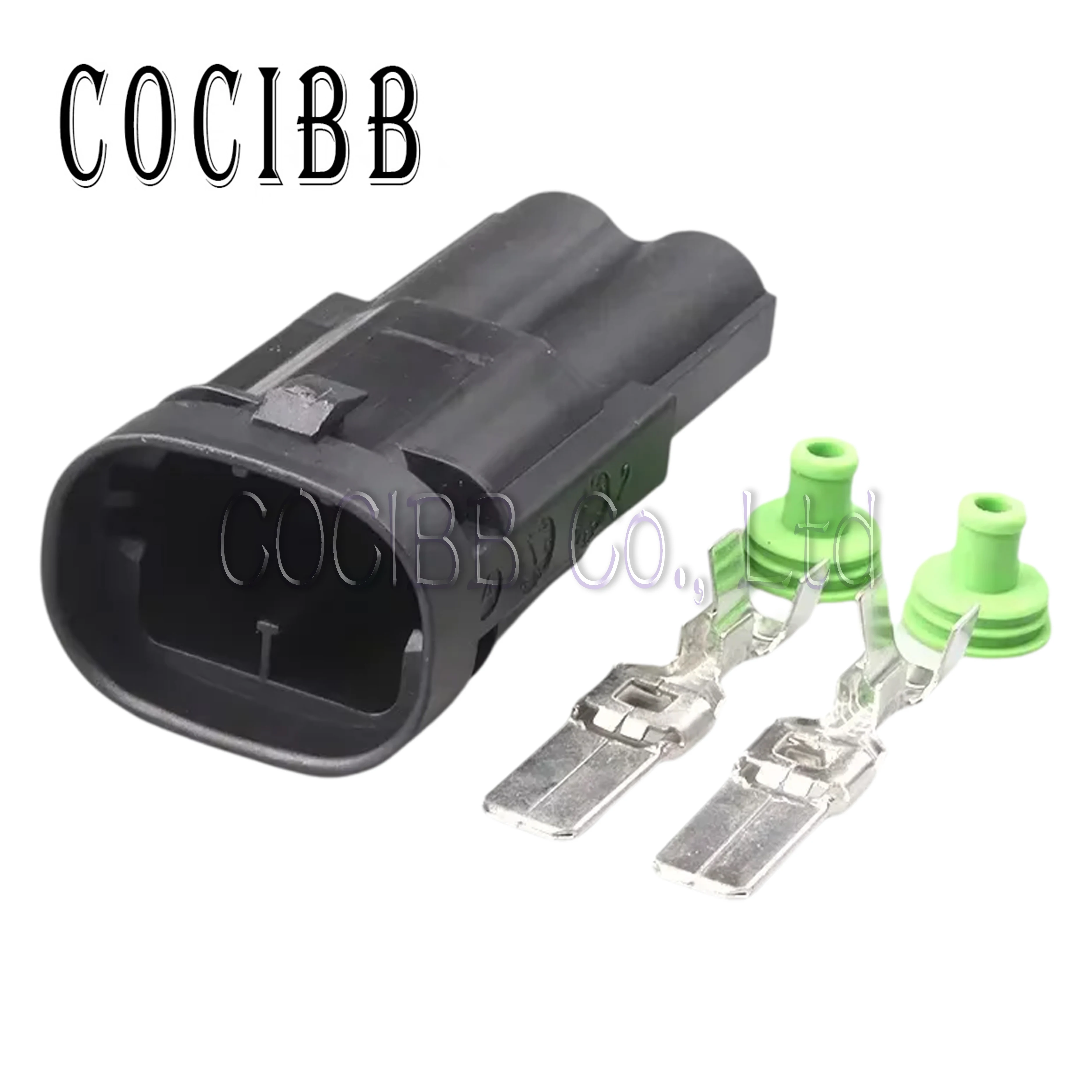 

1 Set 2 Pin 1544334-1 1544317-1 Car Sealed Electrical High Current Fan Motor Plug Auto Waterproof Sensor Connector