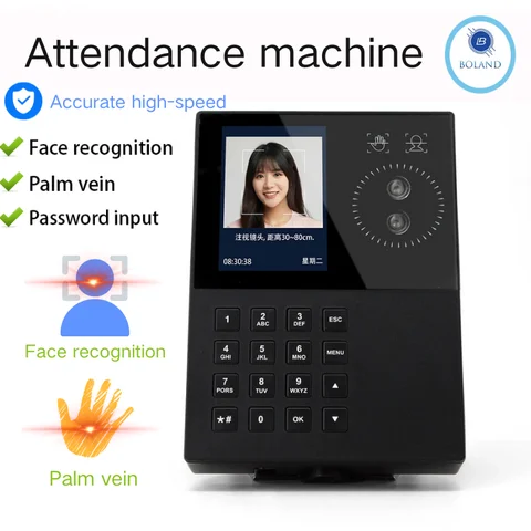 Facial Recognition Commute recorder Palmprint Recognition attendance check Card working time recorder For account working time