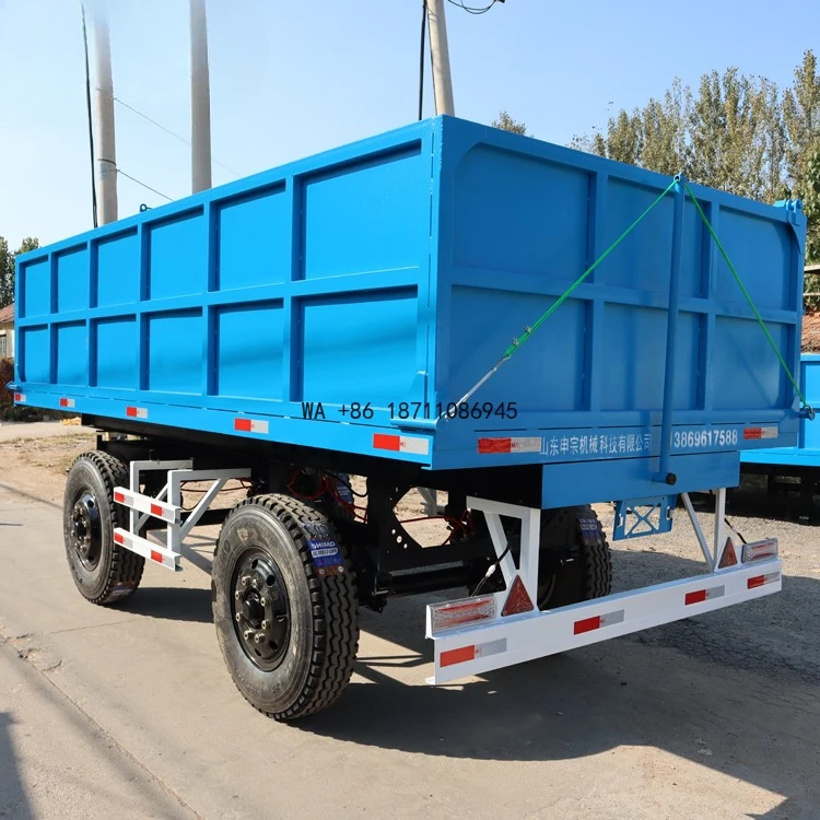 New Farm Utility Mobile Tractor Trailer with Pull Wire Heavy Duty for Sale