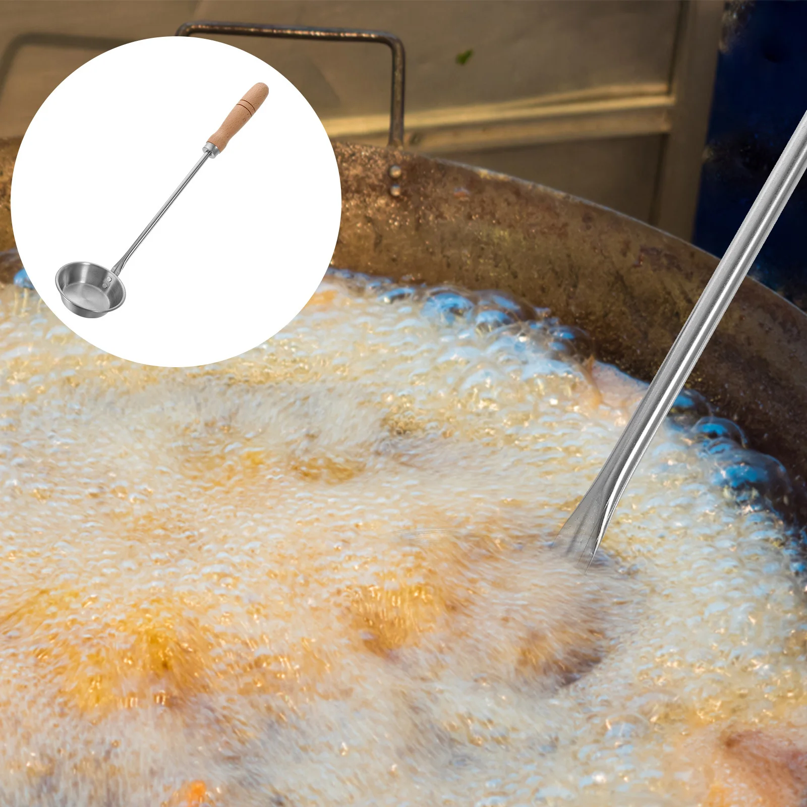 

Fried Snack Mold Stainless Steel Utensils Kitchen Cooking Home Spoon Metal Frying Pancake