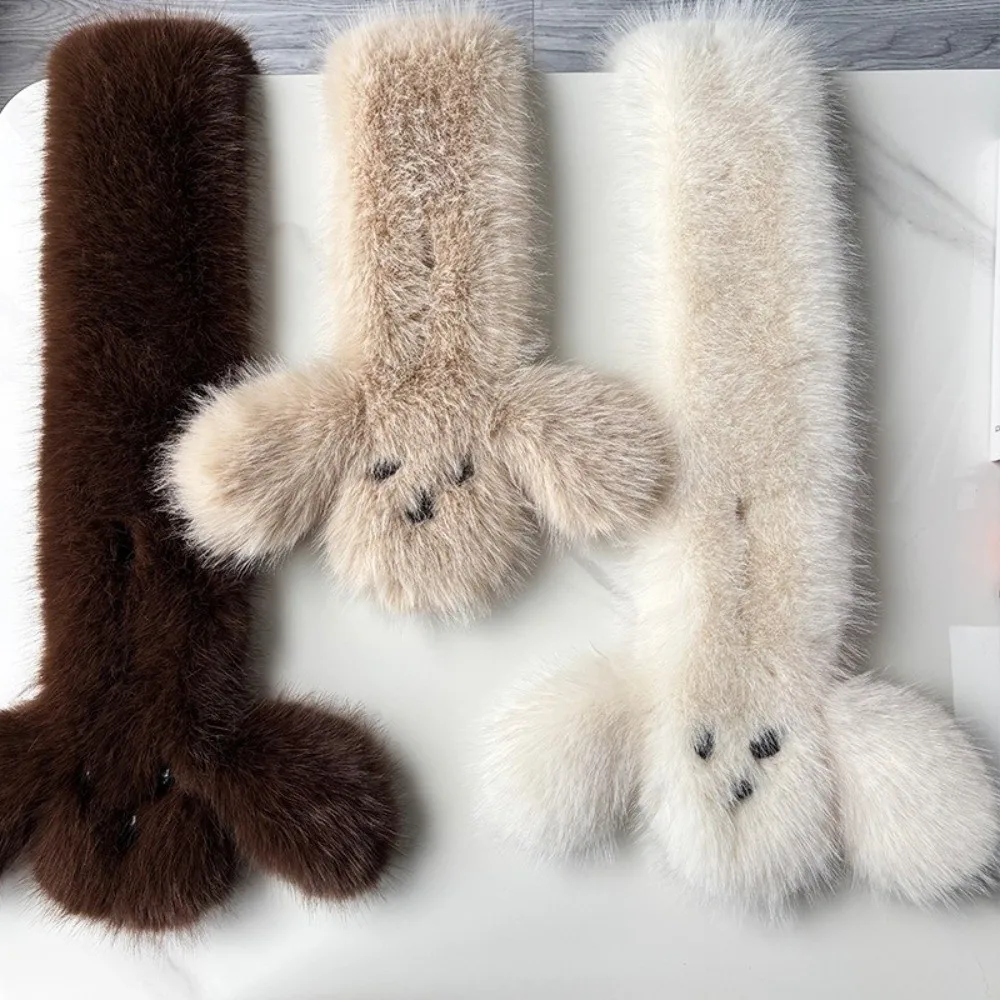 soft Thickened Winter Scarf Puppy Shape Korean Style Neck Scarf keep warm Neck Warmer Winter