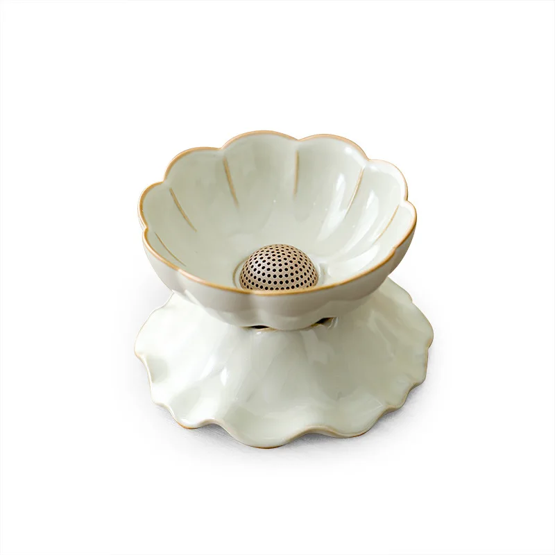 

tea set accessories, integrated tea residue filter, funnel filter