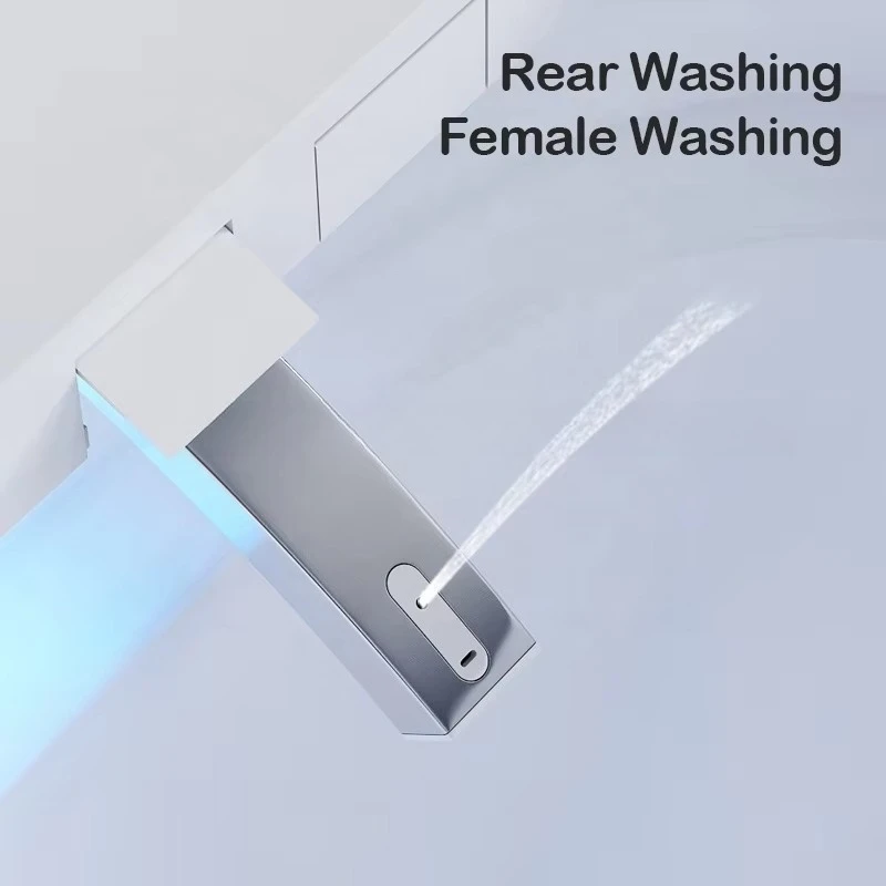 Cute styling toilet with ambient lighting sanitary ware pink smart toilet