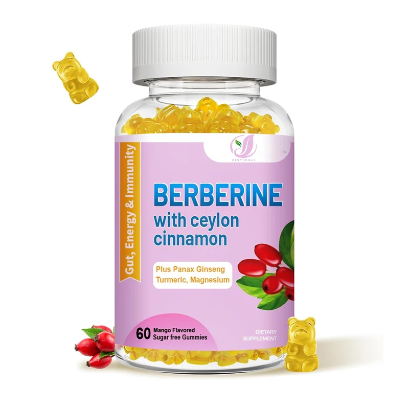 

Berberine contains Ceylon cinnamon gummies, immune health support, and 60 mango flavored gummies