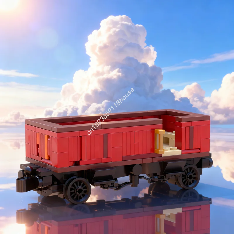 

263 детали MOC Поезд SHB Sister Steamers Series 1, модель открытого типа, конструктор, рождественские подарки, развивающие игрушки, строительные блоки