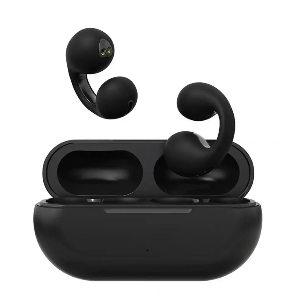 

1 Pair Ear-Clip Bluetooth 5.3 Headphones Bone Conduction Earphone with Mic HiFi Sound Headphones Sports Headset with Microphone