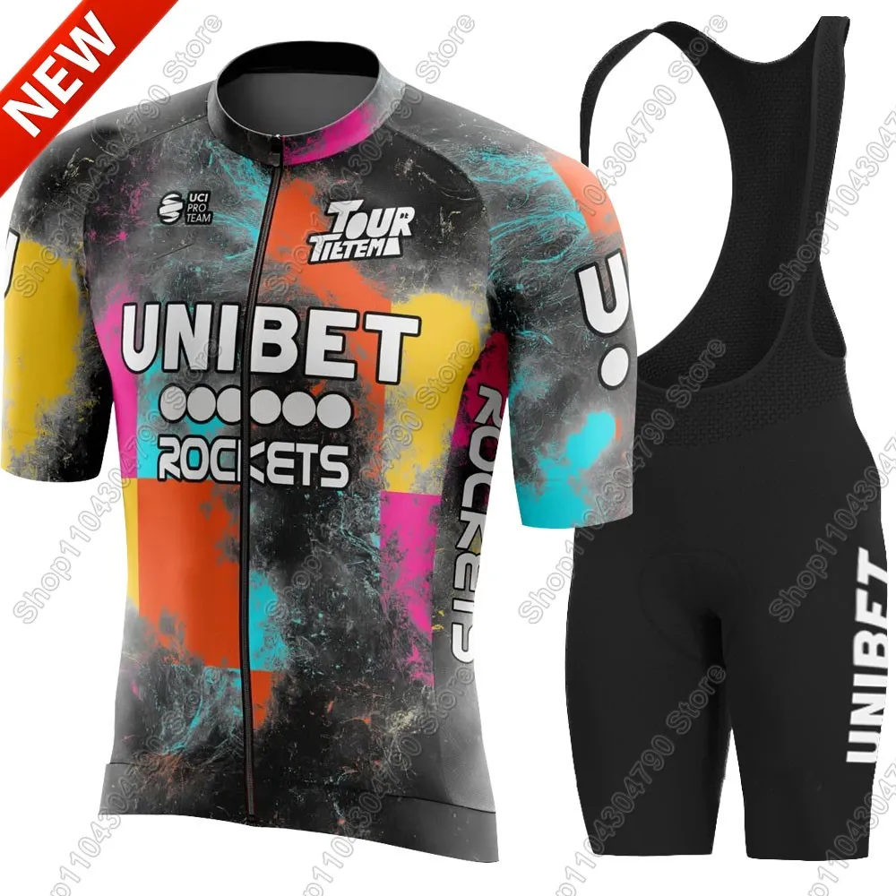 

Unibet Tietema Rockets Team Cycling Jersey 2026 Set Bicycle Clothing Road Bike Shirts Suit Bicycle Bib Shorts MTB Ropa Maillot