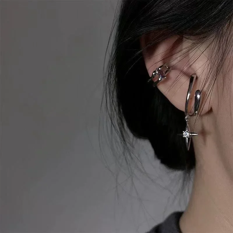 Exquisite colorfast ear clip without ear holes, simple and advanced ear bone clip.
