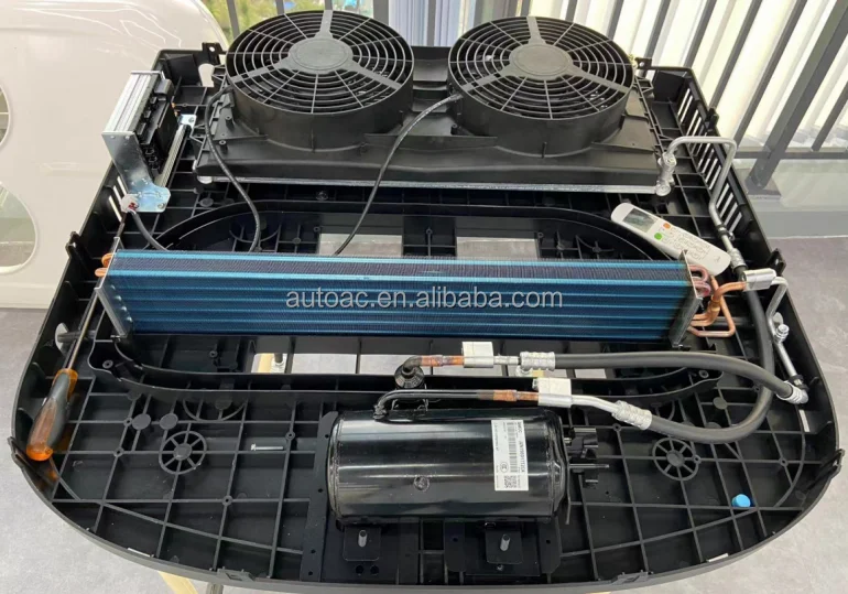 Universal Electric Aire Acondicionado Camion 12v For Truck Tractors Agricultural Machinery 12 Volt Air Conditioner For Trucks