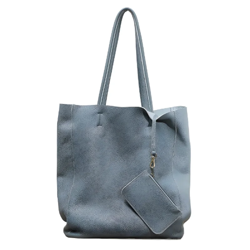 

Women Tote Bag Luxurious Genuine Leather Handbag Female Soft First Layer Cowhide Leather Shoulder bag Korean version