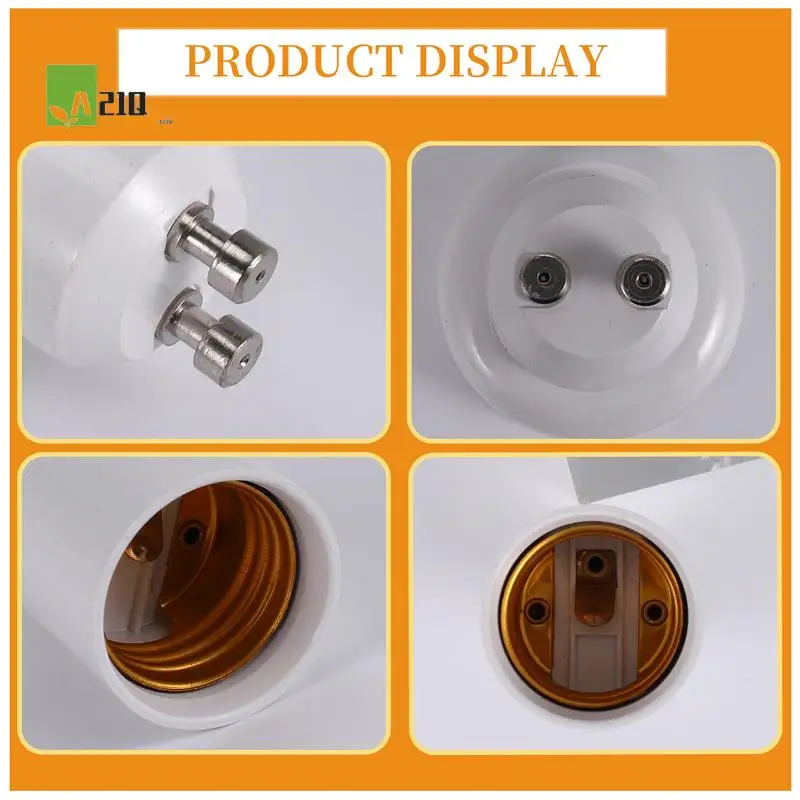 A21Q -GU10 To E26/E27 Adapter GU10 Bayonet Base To E26/E27  Screw Bulb Socket Adapter Converter