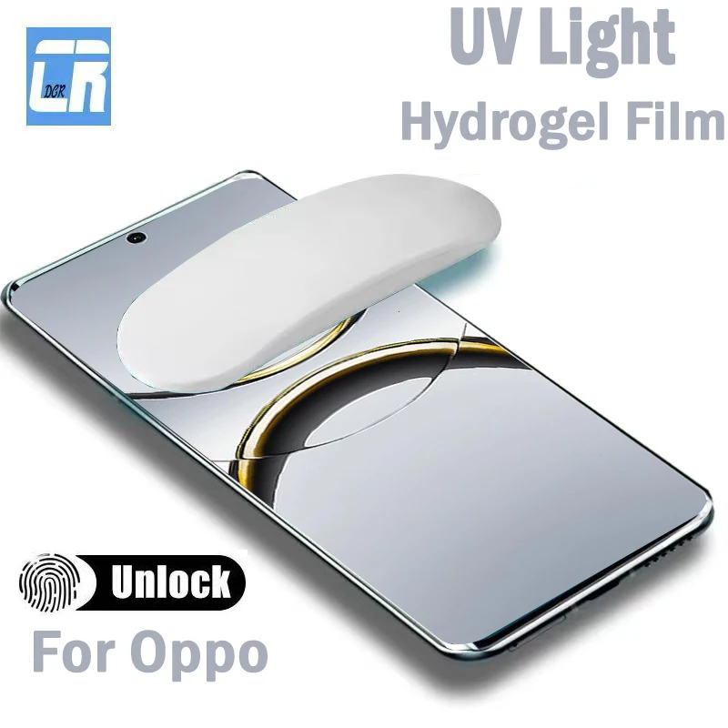 Full Curved UV Light Hydrogel Film for Oppo Find X8 Pro Screen Protector for Oppo Find X3 X5 X6 Pro X7 Ultra Protection Film