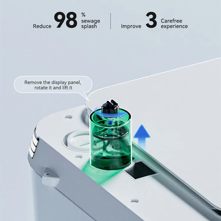 تصميم جديد للأدوات الصحية للفندق P Trap Smart Wc المرحاض السلطانية السيراميك التلقائي قطعة واحدة المرحاض الذكي الذكي #6