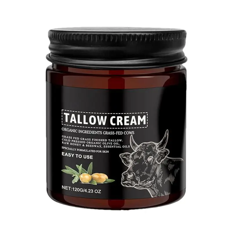 120g Beef Tallow And Honey Balm Moisturizing Body Lotion Beef Neck Balm Grass Fed Tallow Wild Honey Whipped Moisturizer