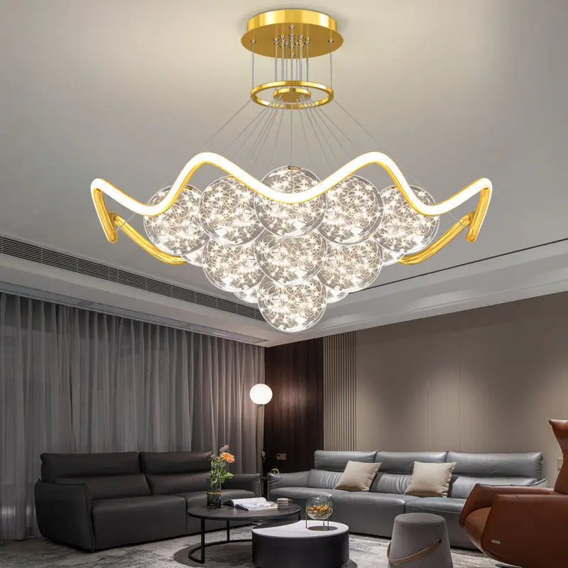 Modern minimalist starry sky restaurant pendant light luxury bedroom study light