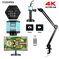Yizhan New 1080P 4K Ultra HD Microscope For Soldering Microscope HDMI VGA USB 2K Digital Microscope Camera Updated Strong Stand