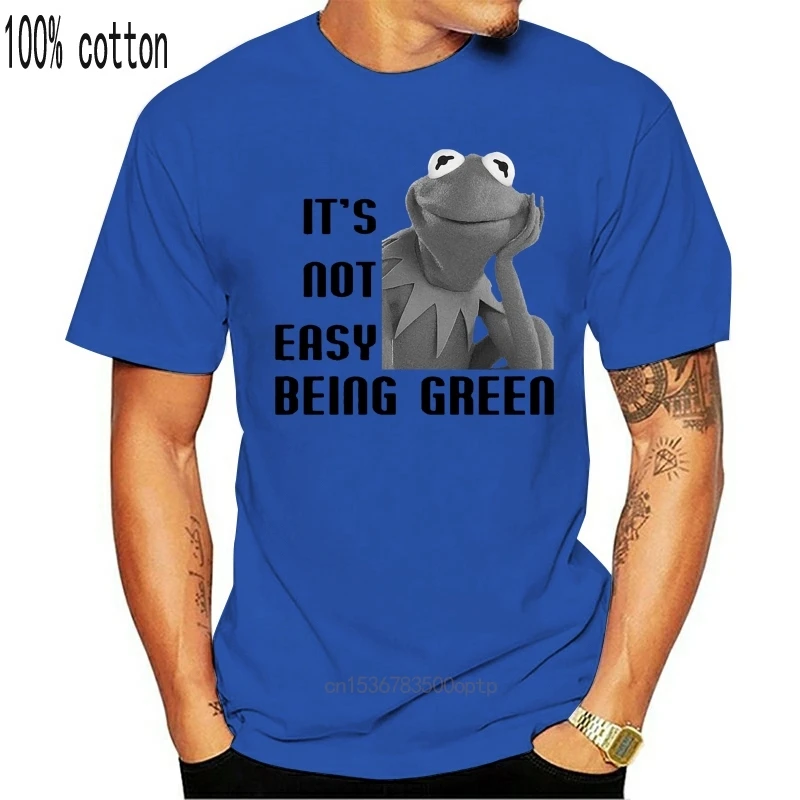 

Camiseta verde Kermit THe Frog It's not easy being