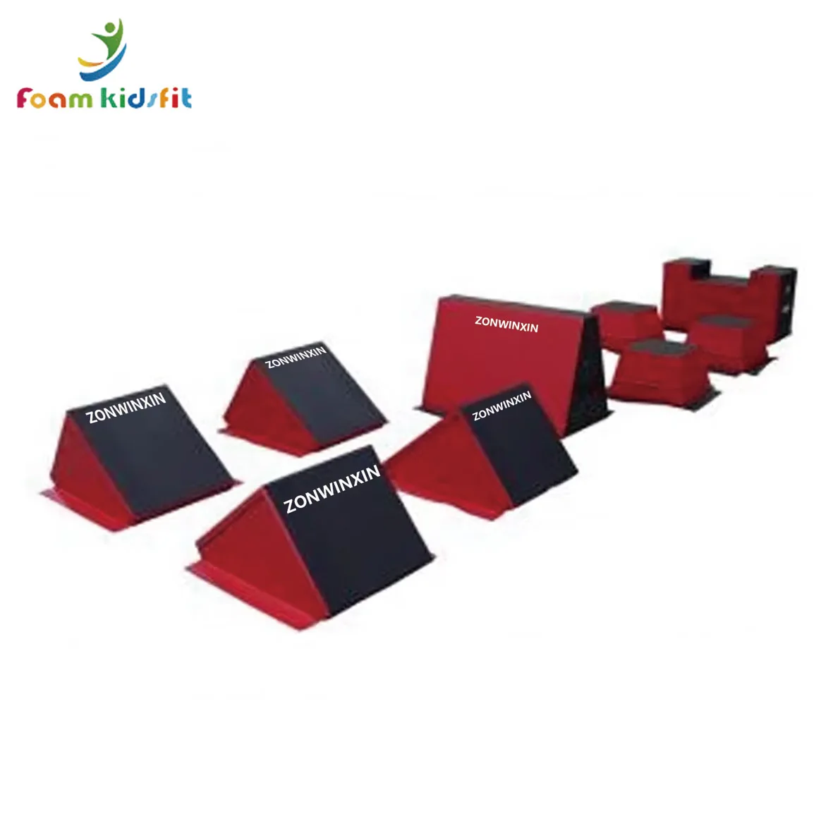 Factory Supply Customized Ninja Parkour Training Team Sports 10 Pc. Ninja Obstacle Course
