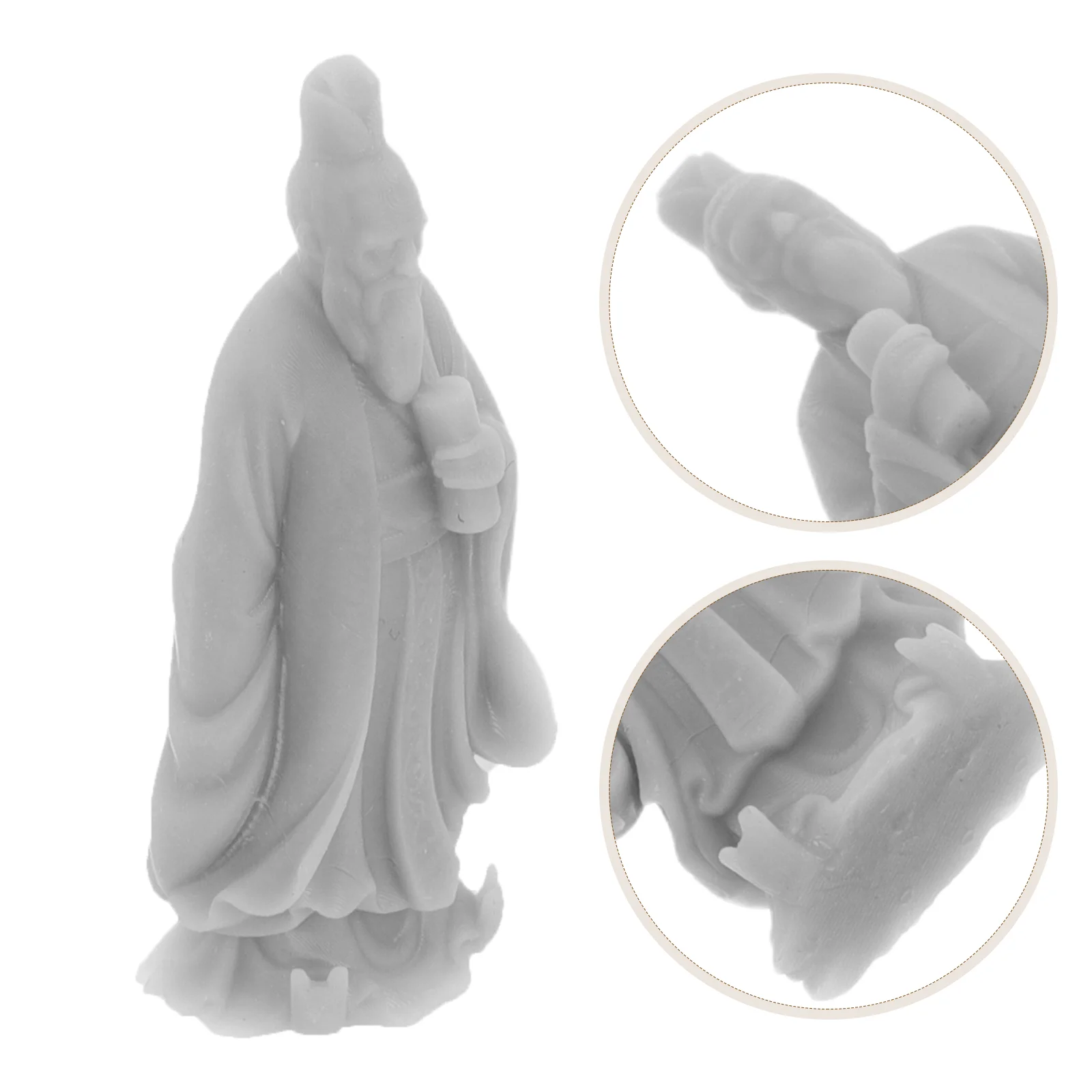 زخرفة كونفوشيوس حوض السمك الآسيوي ديكور النحت ديكورات خزان الأسماك تزيين الملحقات البلاستيكية