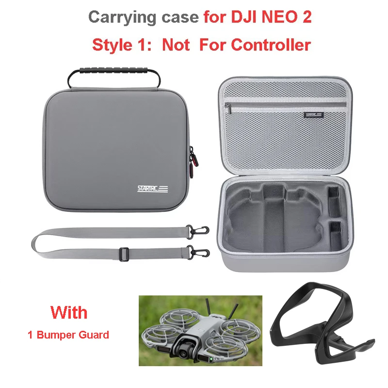 Draagtas Reisschoudertas voor DJI Neo 2, Fly More Combo Drone-accessoires Opbergtas PU draagbare handtasdoos