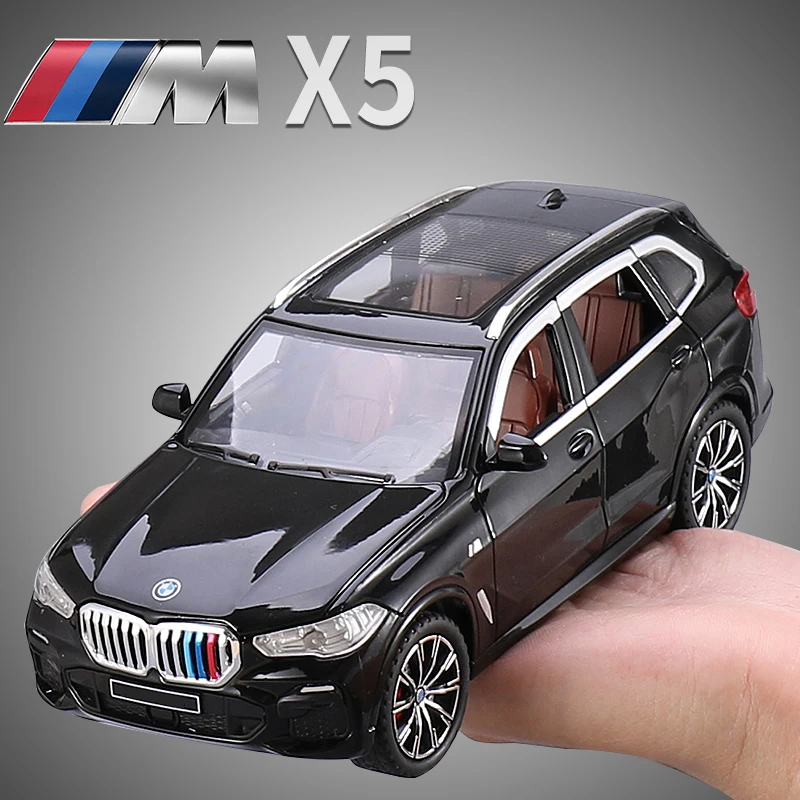 

1:24 Alloy Die-cast The X5 Simulation Model Car, Children's Gift Sound and Light Toy Car, SUV Car Boy Collection Ornaments