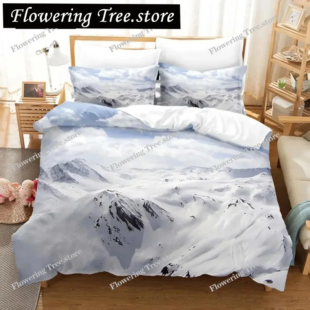 

Snow Scene Bedding Set Duvet Cover Sets 3d Bedding Digital Printing Bed Linen Queen Size Bedding Set Fashion Design