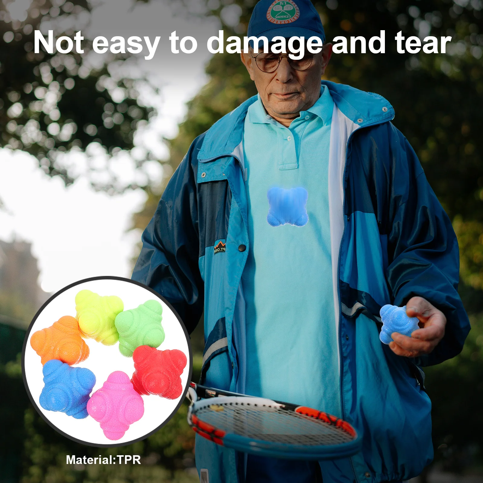 

6Pcs Reaction Balls for Sports Training Agility Balls Improve Footwork Flexibility Soccer Rugby Baseball Reaction Ball