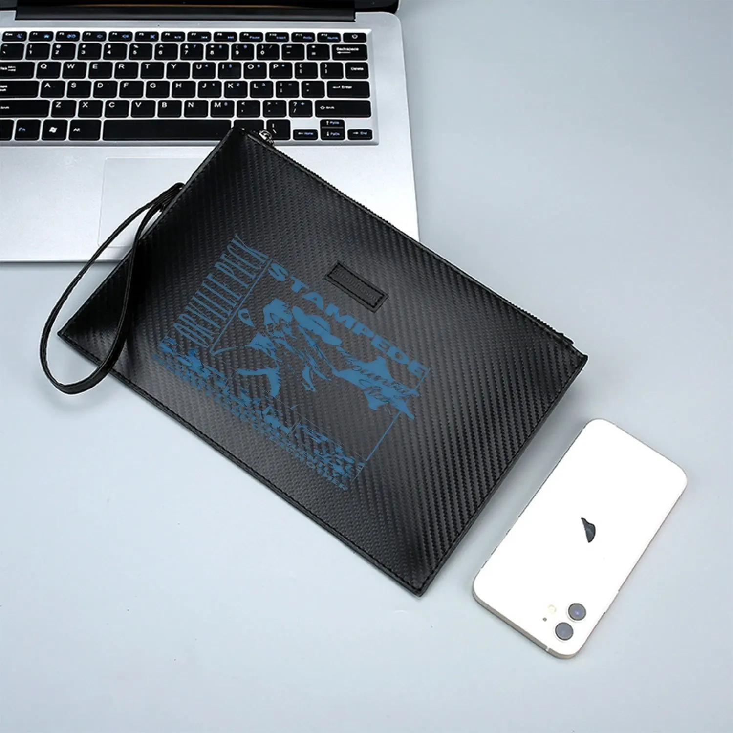 كاوبوي ستامبيد كونتري ستار، مشهد غربي أنيق مطبوع من البولي يوريثان حقيبة يد رجالية عصرية وعملية للحمل اليومي