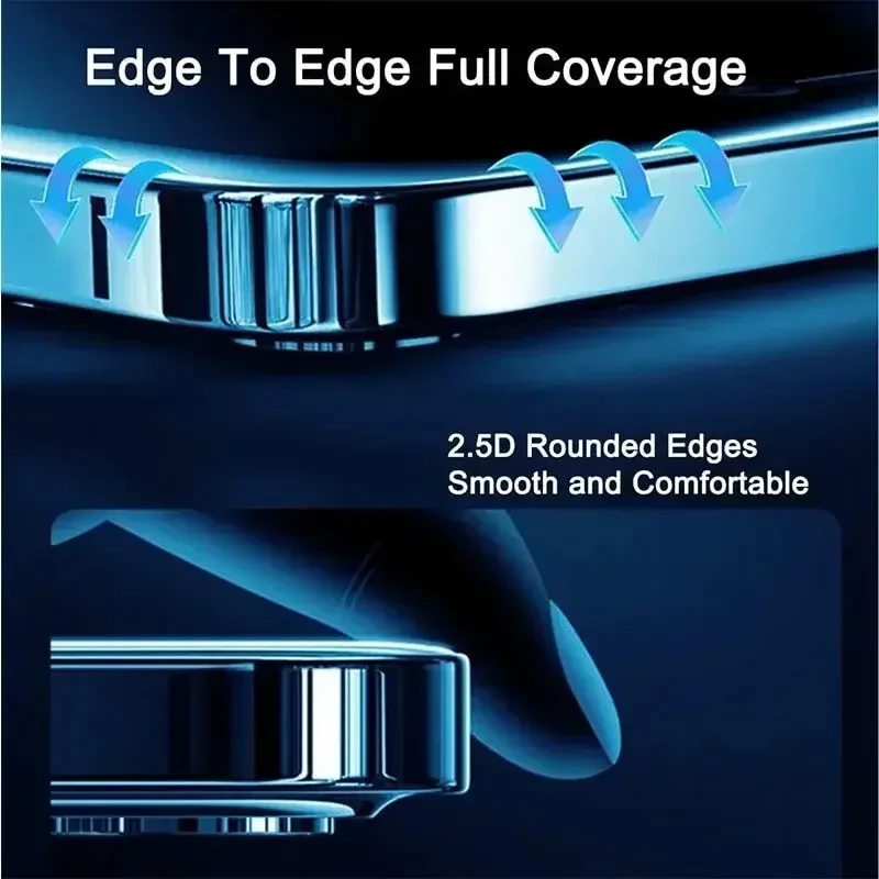 1-5 Piezas Vidrio Anti-Espía para iPhone 15 14 13 12 11 Pro Max Mini X XS XR 7 8 16 Plus Protector de Privacidad para iPhone SE 2020 6