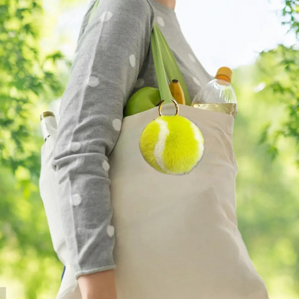 Niedliche Plüsch ball dekoration Fuzzy Plüsch Tennisball Schlüssel bund Ornament für Stress abbau Rucksack Dekoration rundes Quetsch spielzeug