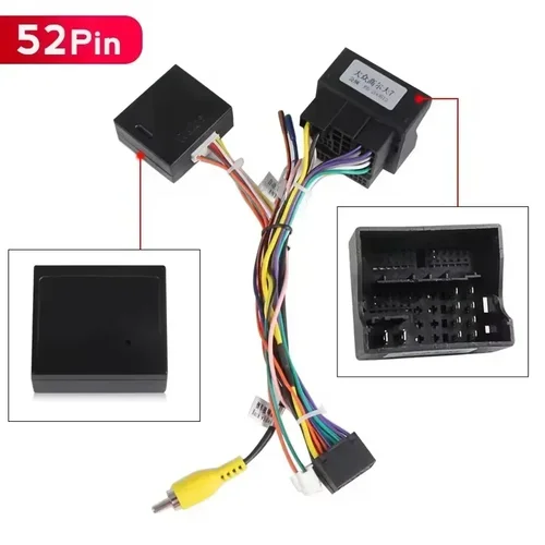 Imagen 2 del producto Cable de Radio Android para Volkswagen Golf 5 6 Polo Passat Tiguan Jetta Touran Skoda Control de volante Iso VW-RZ-58 CANBUS BOX