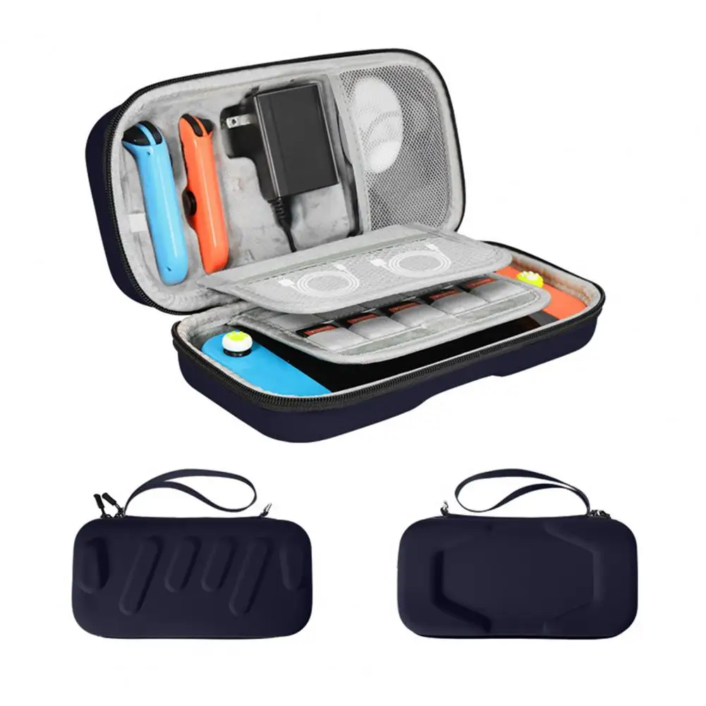 더블 지퍼가 달린 게임 콘솔 여행용 가방 대용량 운반 케이스 스위치/스위치 OLED용 긁힘 방지 보관 가방