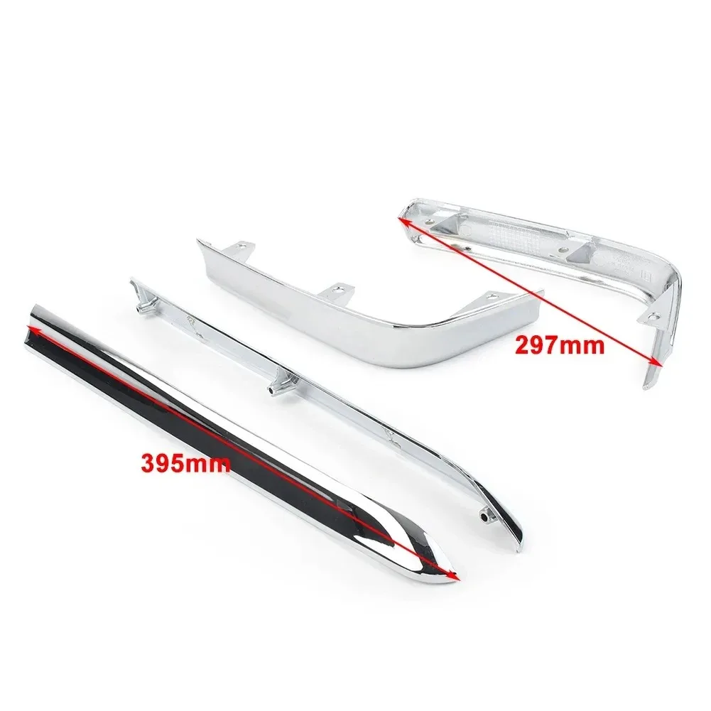 Chrome Motorcycle Trunk Saddlebag Moulding Pannel Decoration Strips Trims Gold Wing GL 1800  For Honda Goldwing GL1800 2001-2011