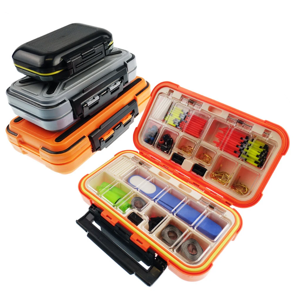 

Waterproof Accessories Box High-Strength Abs Case Double-Sided Adjustable Inserts Large Capacity Storage For Hooks Lures Swivels