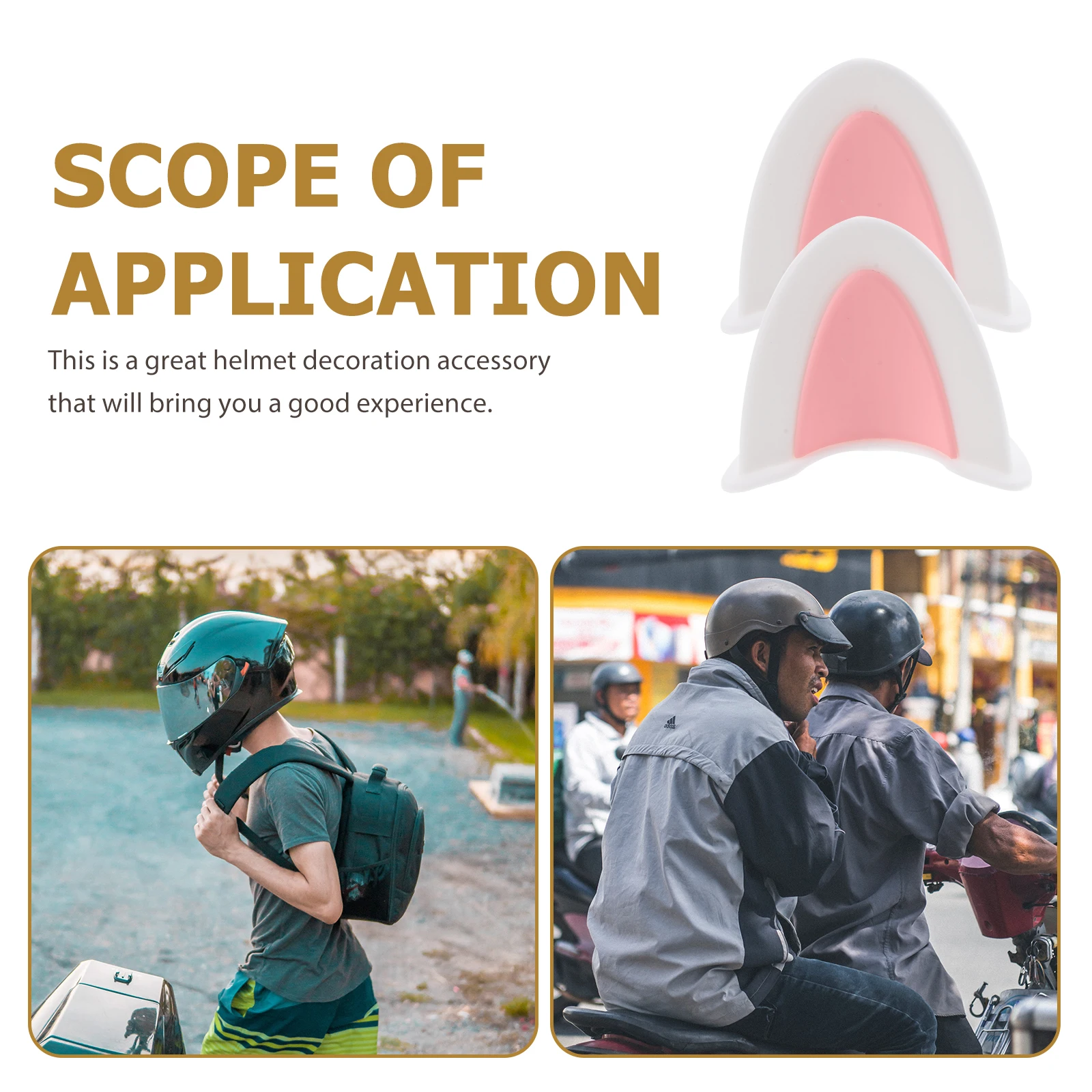 

3Pairs Cat Ear Accessories ABS Durable Adorable Kitten Design Bright Color Simple Installation Accessories