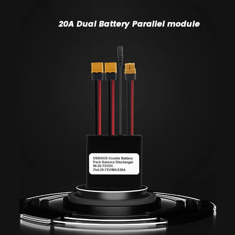 Dual Battery Discharge Converter Connection Adapter 12V-72V Module Balanced Discharge