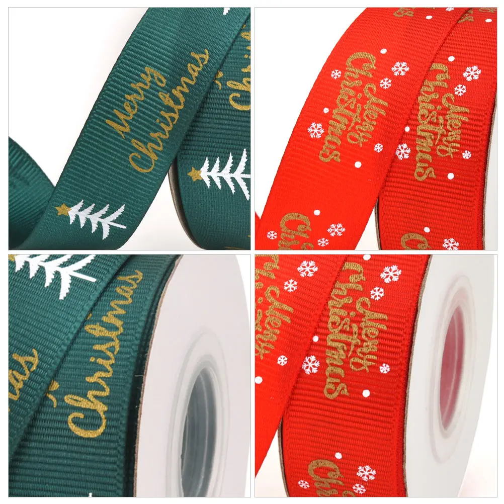 

2pcs /Package Christmas Decoration Ribbon Thickened Wrapping Accessory Gift Packaging Design For Holiday Xmas