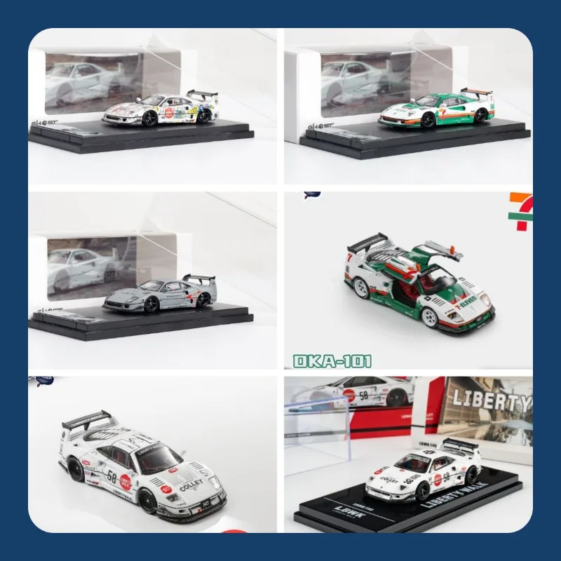 1:64 Super Sports F40 Wide-body Modification, Cast Alloy Model, Suitable for Teenagers to Play With, Collectible.