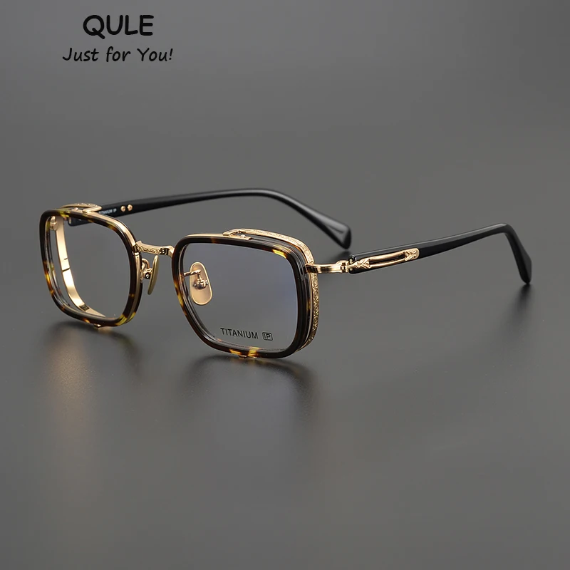 

Luxury Brand Fashion Rectangle Glasses Frames Men Women Acetate Myopia Reading Progressive Eyeglasses Trendy Handmade Eyewear