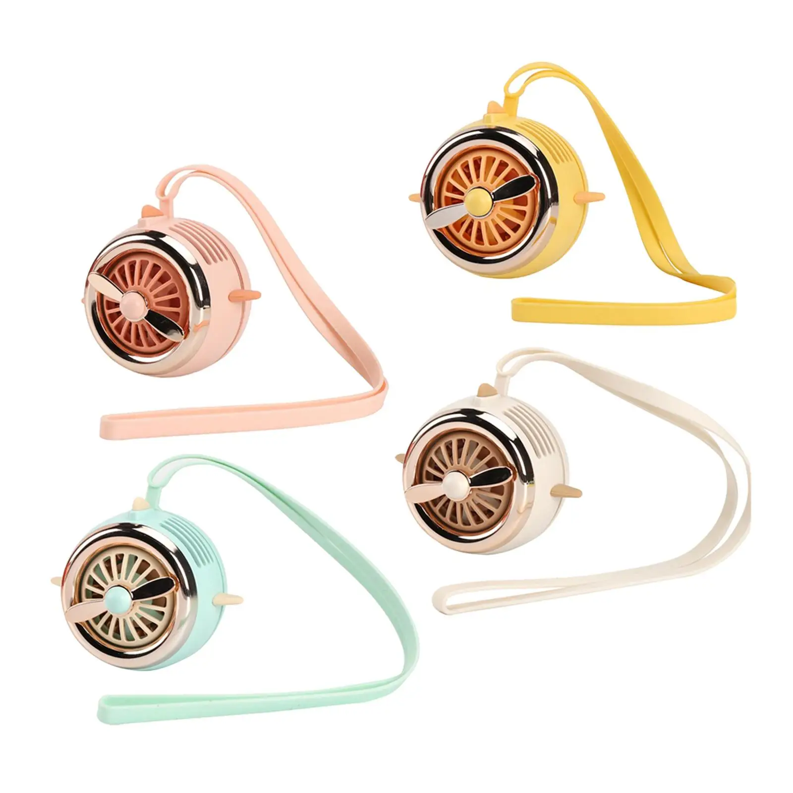 Máy Bay Mini Cá Nhân Treo Quạt Làm Mát USB Sạc Cho Gia Đình Hoặc Bạn Bè Những Vòng Cổ Quạt Có Thể Tháo Rời Dây Đeo