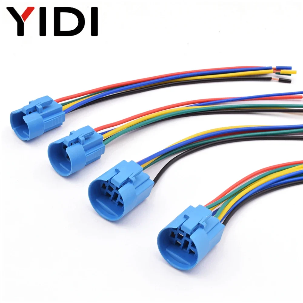 16/19/22/25mm Cable Quick Connectors Electrical 5/8 Wires Socket Harness LED Light Metal Push Button Switch Connection Assembly
