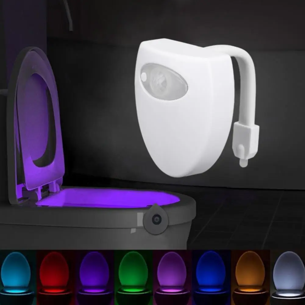 

Bathroom Hygiene Solution Led Toilet Night Light with Color Changing Sensor Uv Design Easy Installation Bathroom for Toilet