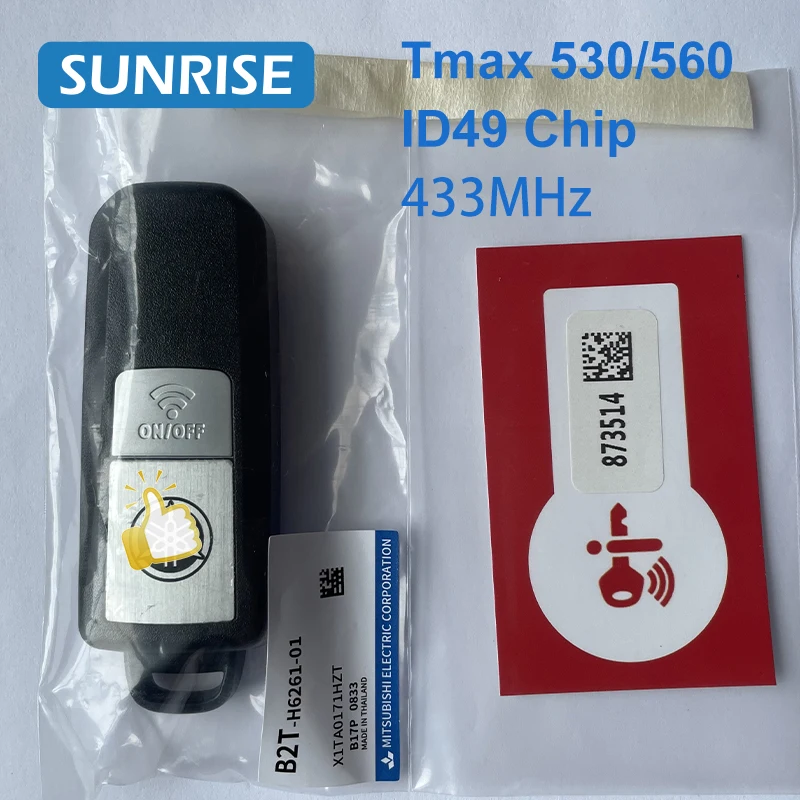 Car Remote Control Key For YAMAHA XMAX XMAX300 NVX NVX155 AEROX JAUNS QBIX TMAX530 TMAX560 ID49 Chip 433MHz Smart