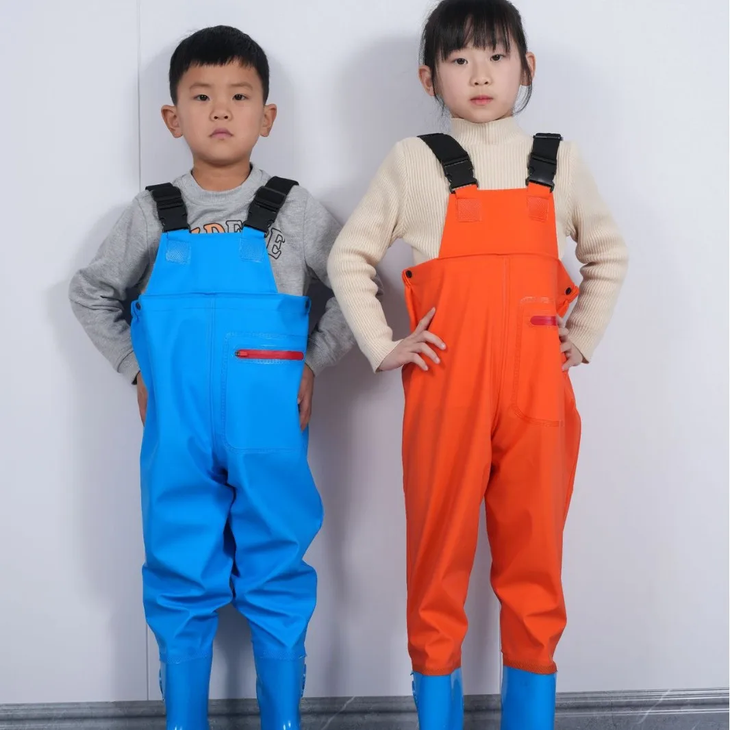 Ropa de juego impermeable para niños, traje de playa Anti-UV, a prueba de viento, a prueba de polvo, equipo de pescador, Botas de lluvia, verano, Otoño e Invierno