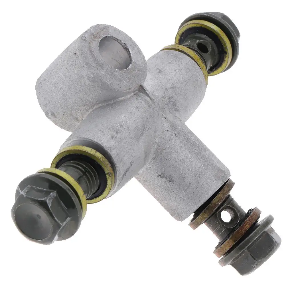 Motorcycle Brake House Line Tee Coupling Three Way Brake Pipe Adapter Metal for Quad Bike Hydraulic Brake Install
