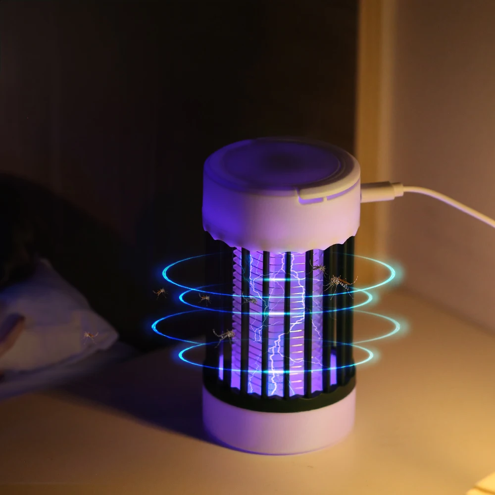 USB Charging Electric Mosquito Killer Lamp UV Light USB 5V Bug Zapper Mosquito Lamp For Bedroom Outdoor Camping Mosquito Lamp