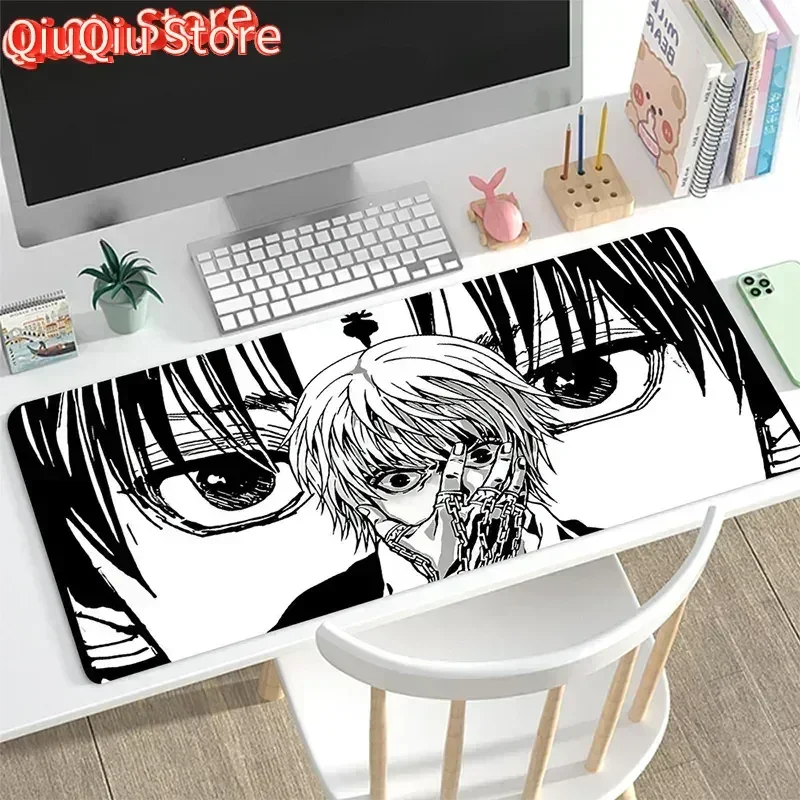 Anime-Charakter, großes Gaming-Mauspad, XXL, weiches, rutschfestes Gummi, lang, für PC, Gamer, Computer, Laptop, Büro, Tischmatte, ausziehbare Schreibtischmatten