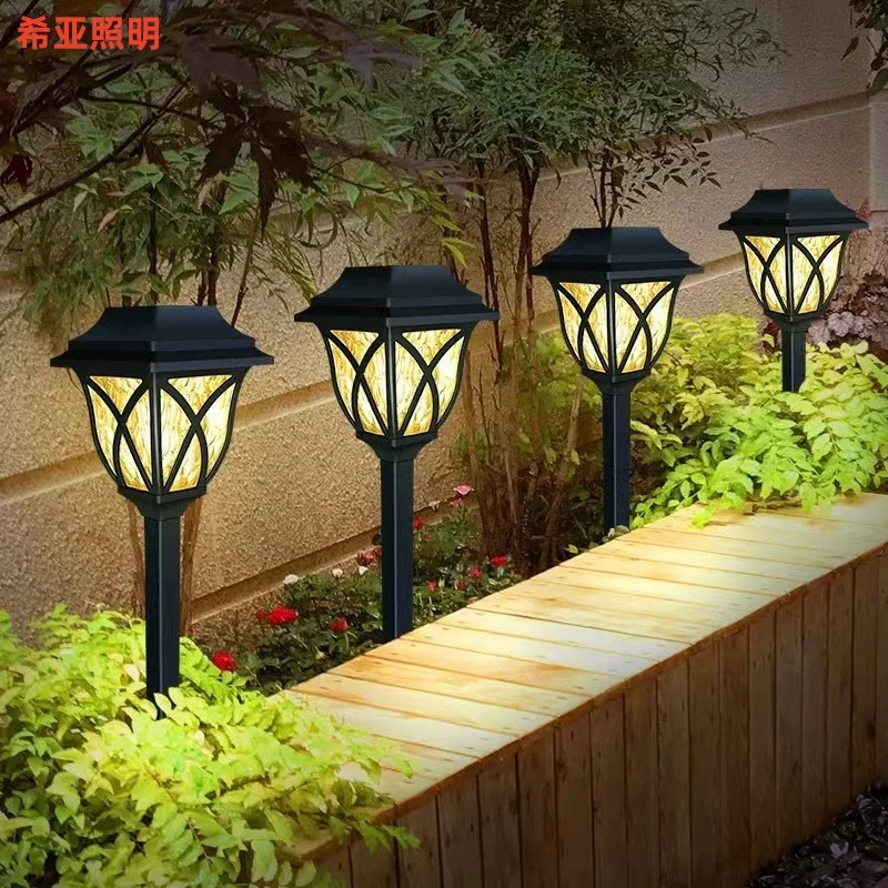 Lámpara solar LED para jardín, exterior, impermeable, retro, con enchufe de suelo, para paisajismo, tipo bola, iluminación exterior para jardín.