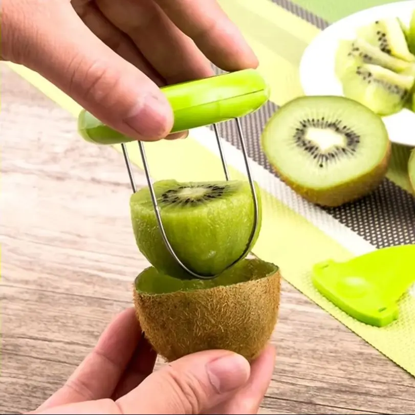 

1pc/Kiwi fruit opener thickeneded independent packaging kiwi spoon kiwi peeling tool fruit splitting artifact