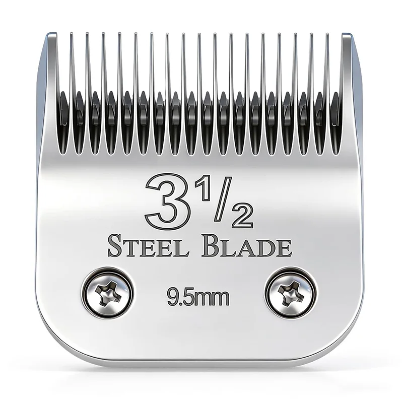 Silver Steel 3-1/2 Clipper Blade 9.5mm Compatible with Oster Classic 76 Hair Styling Replacement Blades for Clippers - view 6